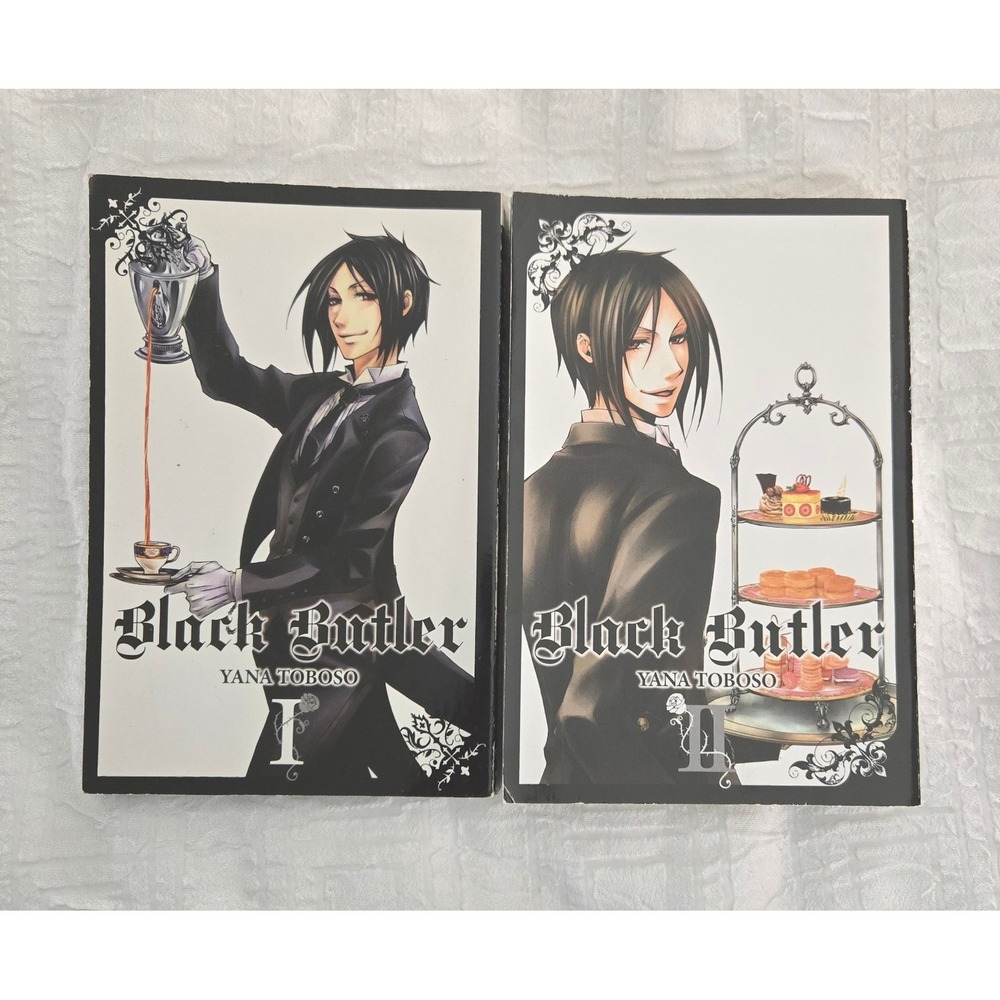 Black Butler Manga Volumes 1 & 2‎ Yana Toboso Anime Graphic Novels